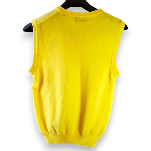 VTG Y2K St. Andrews Millennium Open Golf Vest Tiger Woods Era Men's S Lambswool - Picture 2 of 11